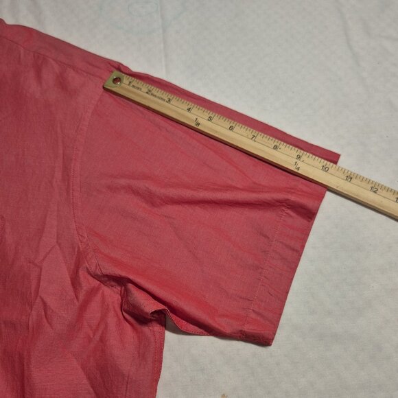 Roundtree & Yorke Men's Heritage Intense Red Collect Shirt Size XXl Cotton  (57) - Picture 10 of 10